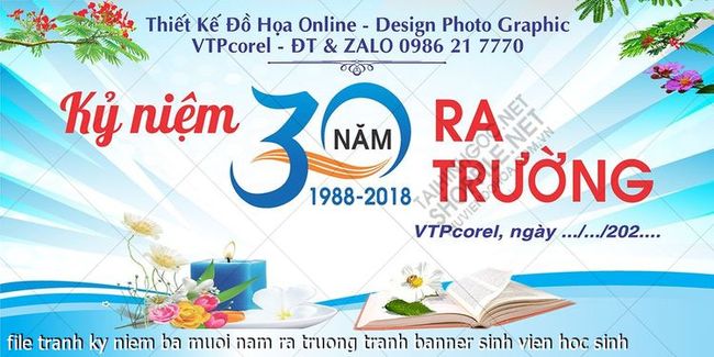 file tranh ky niem ba muoi nam ra truong tranh banner sinh vien hoc sinh